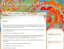 Tablet Screenshot of melissasusman.com
